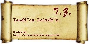 Tanács Zoltán névjegykártya