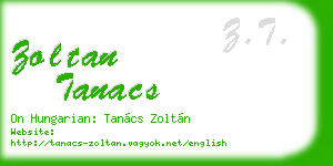 zoltan tanacs business card